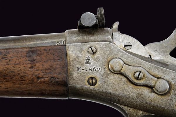 Fucile Remington Rolling Block convertito ad uso sportivo  - Asta La Collezione di Armi Antiche di un Gentiluomo Californiano - Associazione Nazionale - Case d'Asta italiane