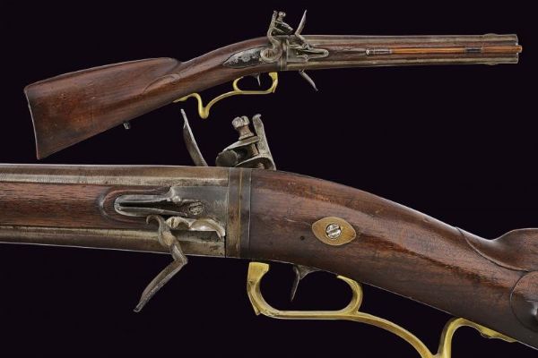 Fucile Wender a pietra focaia  - Asta La Collezione di Armi Antiche di un Gentiluomo Californiano - Associazione Nazionale - Case d'Asta italiane