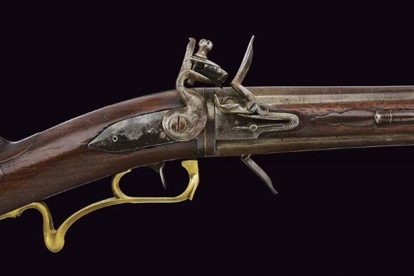 Fucile Wender a pietra focaia  - Asta La Collezione di Armi Antiche di un Gentiluomo Californiano - Associazione Nazionale - Case d'Asta italiane