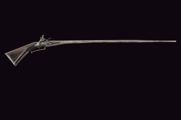 Bel fucile a pietra focaia di Barbuti  - Asta La Collezione di Armi Antiche di un Gentiluomo Californiano - Associazione Nazionale - Case d'Asta italiane