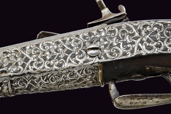 Bel fucile a pietra focaia di Barbuti  - Asta La Collezione di Armi Antiche di un Gentiluomo Californiano - Associazione Nazionale - Case d'Asta italiane