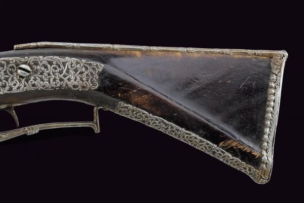 Bel fucile a pietra focaia di Barbuti  - Asta La Collezione di Armi Antiche di un Gentiluomo Californiano - Associazione Nazionale - Case d'Asta italiane