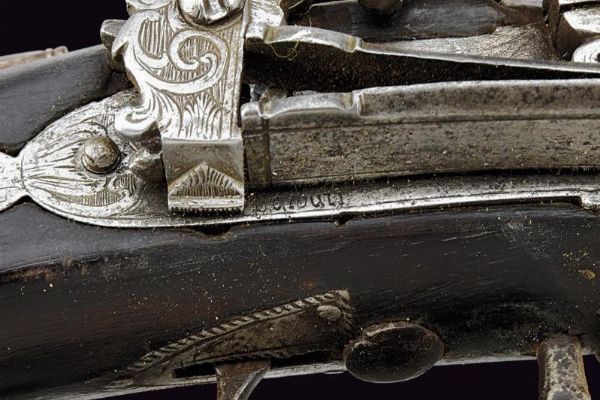 Bel fucile a pietra focaia di Barbuti  - Asta La Collezione di Armi Antiche di un Gentiluomo Californiano - Associazione Nazionale - Case d'Asta italiane