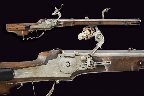 Fucile da caccia a pietra focaia proveniente da Schloss Dyck  - Asta La Collezione di Armi Antiche di un Gentiluomo Californiano - Associazione Nazionale - Case d'Asta italiane