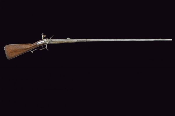 Rarissimo fucile a pietra focaia a retrocarica di Jacob Perret  - Asta La Collezione di Armi Antiche di un Gentiluomo Californiano - Associazione Nazionale - Case d'Asta italiane