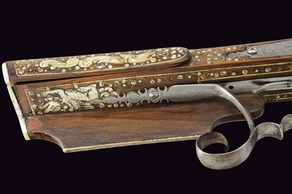 Fucile composito a ruota  - Asta La Collezione di Armi Antiche di un Gentiluomo Californiano - Associazione Nazionale - Case d'Asta italiane