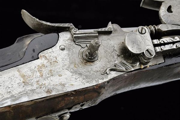 Fucile a ruota di Michael Gull  - Asta La Collezione di Armi Antiche di un Gentiluomo Californiano - Associazione Nazionale - Case d'Asta italiane