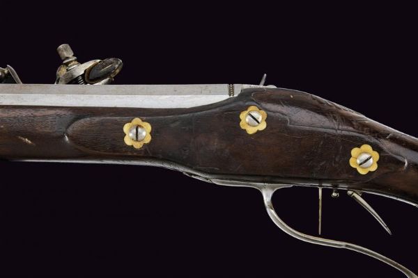 Interessante fucile a ruota  - Asta La Collezione di Armi Antiche di un Gentiluomo Californiano - Associazione Nazionale - Case d'Asta italiane