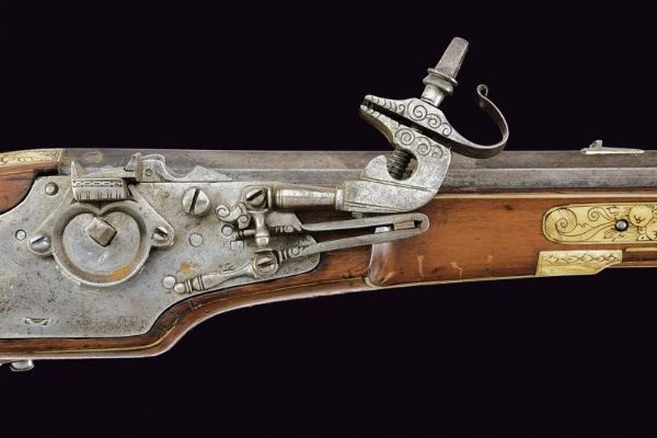 Bel fucile a ruota  - Asta La Collezione di Armi Antiche di un Gentiluomo Californiano - Associazione Nazionale - Case d'Asta italiane