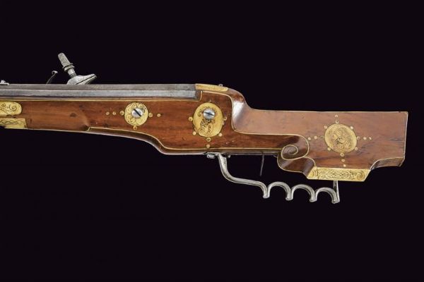 Bel fucile a ruota  - Asta La Collezione di Armi Antiche di un Gentiluomo Californiano - Associazione Nazionale - Case d'Asta italiane