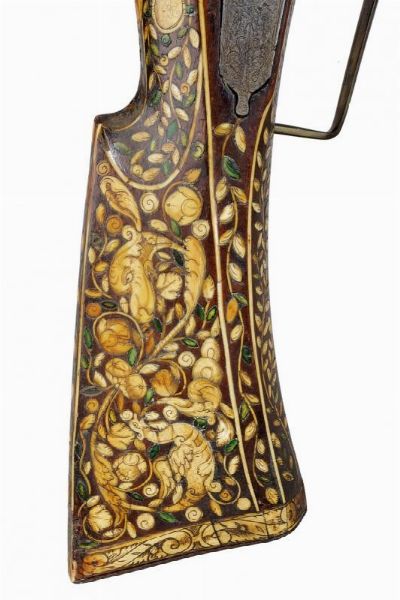 Importante moschetto a ruota di propriet nobile  - Asta La Collezione di Armi Antiche di un Gentiluomo Californiano - Associazione Nazionale - Case d'Asta italiane