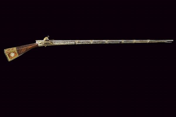 Importante tufenk del tipo Boyliya alla micheletta  - Asta La Collezione di Armi Antiche di un Gentiluomo Californiano - Associazione Nazionale - Case d'Asta italiane