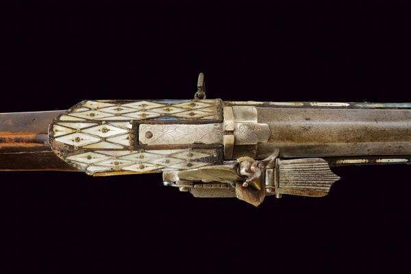 Importante tufenk del tipo Boyliya alla micheletta  - Asta La Collezione di Armi Antiche di un Gentiluomo Californiano - Associazione Nazionale - Case d'Asta italiane