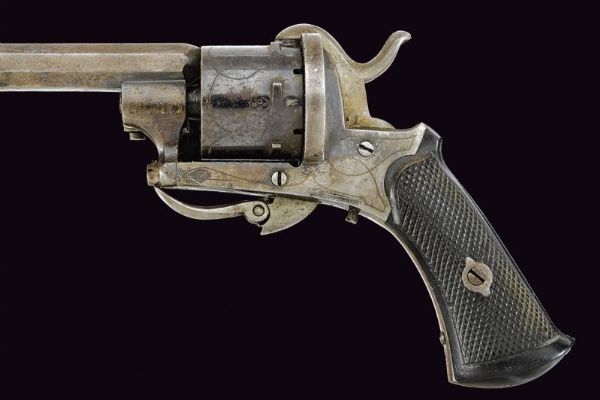 Revolver a spillo  - Asta La Collezione di Armi Antiche di un Gentiluomo Californiano - Associazione Nazionale - Case d'Asta italiane