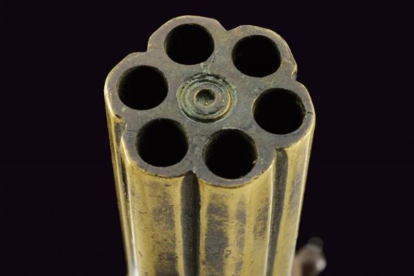 Pepperbox a luminello da marina  - Asta La Collezione di Armi Antiche di un Gentiluomo Californiano - Associazione Nazionale - Case d'Asta italiane