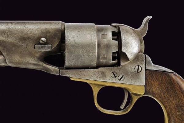 Revolver tipo Colt Mod. 1860  - Asta La Collezione di Armi Antiche di un Gentiluomo Californiano - Associazione Nazionale - Case d'Asta italiane