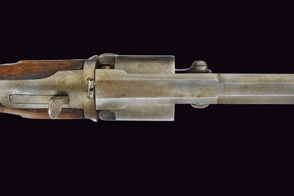 Raro revolver Devisme a luminello  - Asta La Collezione di Armi Antiche di un Gentiluomo Californiano - Associazione Nazionale - Case d'Asta italiane