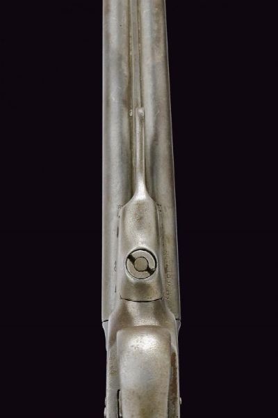 Pistola a percussione centrale a due canne  - Asta La Collezione di Armi Antiche di un Gentiluomo Californiano - Associazione Nazionale - Case d'Asta italiane