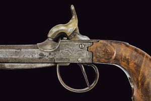 Pistola a luminello con baionetta a scatto  - Asta La Collezione di Armi Antiche di un Gentiluomo Californiano - Associazione Nazionale - Case d'Asta italiane