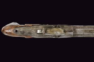 Pistola a luminello con baionetta a scatto  - Asta La Collezione di Armi Antiche di un Gentiluomo Californiano - Associazione Nazionale - Case d'Asta italiane