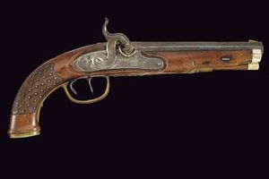 Pistola a luminello  - Asta La Collezione di Armi Antiche di un Gentiluomo Californiano - Associazione Nazionale - Case d'Asta italiane