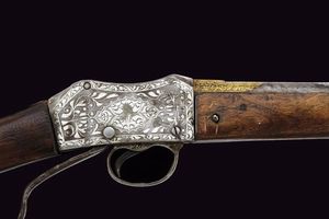 Fucile tipo Martini-Henry con decorazioni in oro e argento  - Asta La Collezione di Armi Antiche di un Gentiluomo Californiano - Associazione Nazionale - Case d'Asta italiane
