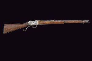 Fucile tipo Martini-Henry con decorazioni in oro e argento  - Asta La Collezione di Armi Antiche di un Gentiluomo Californiano - Associazione Nazionale - Case d'Asta italiane