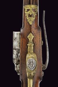 Pistola alla micheletta a luminello da viaggio  - Asta La Collezione di Armi Antiche di un Gentiluomo Californiano - Associazione Nazionale - Case d'Asta italiane