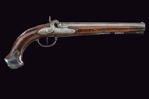 Pistola ridotta a luminello di Christof Kuchenreuther  - Asta La Collezione di Armi Antiche di un Gentiluomo Californiano - Associazione Nazionale - Case d'Asta italiane