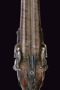 Pistola a due canne convertita a luminello  - Asta La Collezione di Armi Antiche di un Gentiluomo Californiano - Associazione Nazionale - Case d'Asta italiane