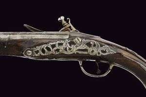 Pistola a pietra focaia  - Asta La Collezione di Armi Antiche di un Gentiluomo Californiano - Associazione Nazionale - Case d'Asta italiane