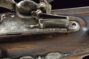 Pistola a pietra focaia a due canne di L. Droische  - Asta La Collezione di Armi Antiche di un Gentiluomo Californiano - Associazione Nazionale - Case d'Asta italiane