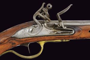 Pistola a pietra focaia  - Asta La Collezione di Armi Antiche di un Gentiluomo Californiano - Associazione Nazionale - Case d'Asta italiane