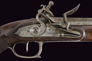 Pistola da ufficiale a pietra focaia  - Asta La Collezione di Armi Antiche di un Gentiluomo Californiano - Associazione Nazionale - Case d'Asta italiane