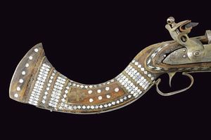 Jezail a pietra focaia  - Asta La Collezione di Armi Antiche di un Gentiluomo Californiano - Associazione Nazionale - Case d'Asta italiane