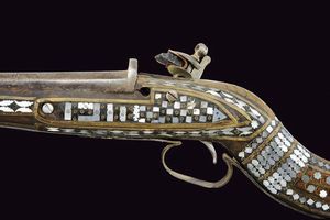 Jezail a pietra focaia  - Asta La Collezione di Armi Antiche di un Gentiluomo Californiano - Associazione Nazionale - Case d'Asta italiane