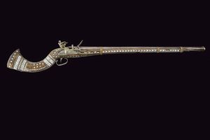 Jezail a pietra focaia  - Asta La Collezione di Armi Antiche di un Gentiluomo Californiano - Associazione Nazionale - Case d'Asta italiane