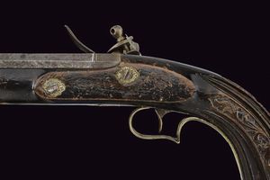 Bella pistola a pietra focaia di Laport Irmaos  - Asta La Collezione di Armi Antiche di un Gentiluomo Californiano - Associazione Nazionale - Case d'Asta italiane