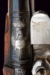 Interessante e raro paio di pistole a pietra focaia da viaggio per il mercato Polacco  - Asta La Collezione di Armi Antiche di un Gentiluomo Californiano - Associazione Nazionale - Case d'Asta italiane