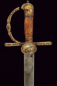 Bellissimo paloscio da caccia  - Asta La Collezione di Armi Antiche di un Gentiluomo Californiano - Associazione Nazionale - Case d'Asta italiane