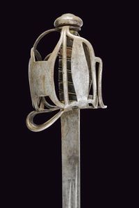 Spada da cavalleria a gabbia  - Asta La Collezione di Armi Antiche di un Gentiluomo Californiano - Associazione Nazionale - Case d'Asta italiane