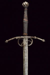 Spada bastarda a una mano e mezza  - Asta La Collezione di Armi Antiche di un Gentiluomo Californiano - Associazione Nazionale - Case d'Asta italiane