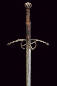 Spada bastarda a una mano e mezza  - Asta La Collezione di Armi Antiche di un Gentiluomo Californiano - Associazione Nazionale - Case d'Asta italiane