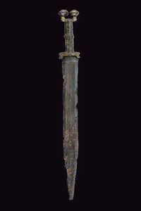 Raro pugnale celto-iberico dell'et del ferro  - Asta La Collezione di Armi Antiche di un Gentiluomo Californiano - Associazione Nazionale - Case d'Asta italiane