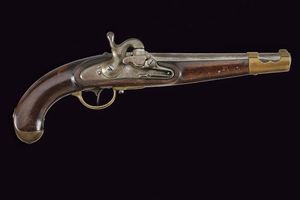 Pistola Augustin da cavalleria Mod. 1844  - Asta La Collezione di Armi Antiche di un Gentiluomo Californiano - Associazione Nazionale - Case d'Asta italiane