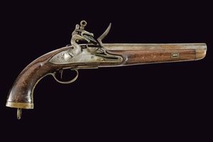 Pistola a pietra focaia da cavalleria  - Asta La Collezione di Armi Antiche di un Gentiluomo Californiano - Associazione Nazionale - Case d'Asta italiane