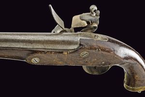 Pistola a pietra focaia da cavalleria  - Asta La Collezione di Armi Antiche di un Gentiluomo Californiano - Associazione Nazionale - Case d'Asta italiane