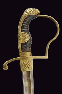 Sciabola da ufficiale di artiglieria  - Asta La Collezione di Armi Antiche di un Gentiluomo Californiano - Associazione Nazionale - Case d'Asta italiane