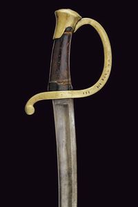 Sciabola da artiglieria a cavallo  - Asta La Collezione di Armi Antiche di un Gentiluomo Californiano - Associazione Nazionale - Case d'Asta italiane