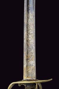 Sciabola da ufficiale  - Asta La Collezione di Armi Antiche di un Gentiluomo Californiano - Associazione Nazionale - Case d'Asta italiane